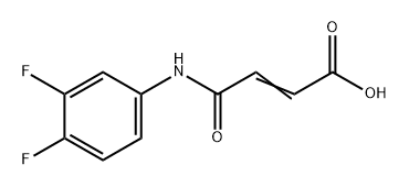 2-Butenoic acid, 4-[(3,4-difluorophenyl)amino]-4-oxo- Structure