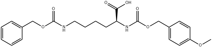 L-Lysine, N2-[[(4-methoxyphenyl)methoxy]carbonyl]-N6-[(phenylmethoxy)carbonyl]- Structure