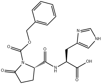 (S)-2-((S)-1-((Benzyloxy)carbonyl)-5-oxopyrrolidine-2-carboxamido)-3-(1H-imidazol-4-yl)propanoic acid Structure