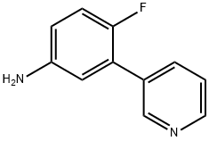 Benzenamine, 4-fluoro-3-(3-pyridinyl)- Structure