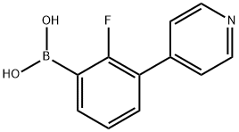 [2-Fluoro-3-(pyridin-4-yl)phenyl]boronic acid Structure