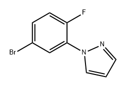 1H-Pyrazole, 1-(5-bromo-2-fluorophenyl)- Structure