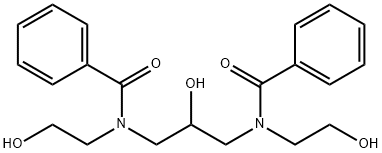 Benzamide, N,N'-(2-hydroxy-1,3-propanediyl)bis[N-(2-hydroxyethyl)- Structure