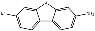 3-Dibenzothiophenamine, 7-bromo- Structure