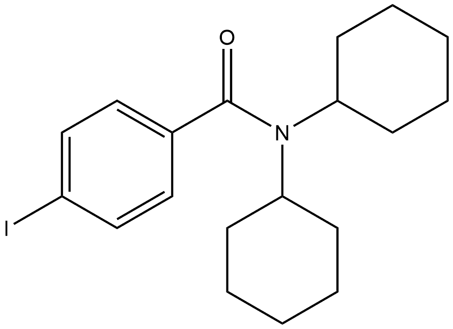 N,N-Dicyclohexyl-4-iodobenzamide Structure