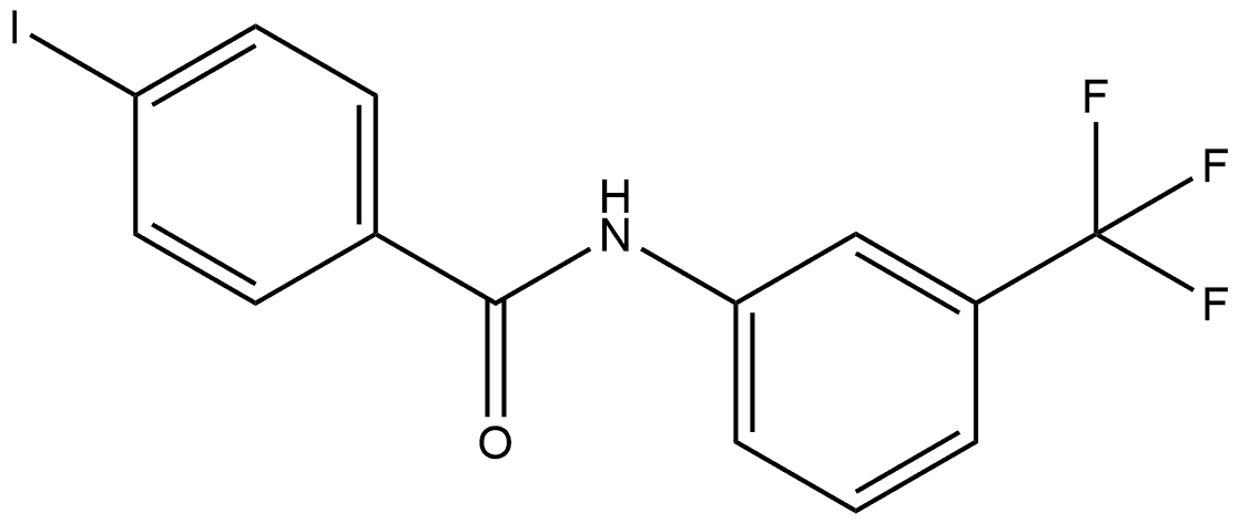 4-Iodo-N-[3-(trifluoromethyl)phenyl]benzamide Structure