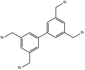 1,1'-Biphenyl, 3,3',5,5'-tetrakis(bromomethyl)- Structure