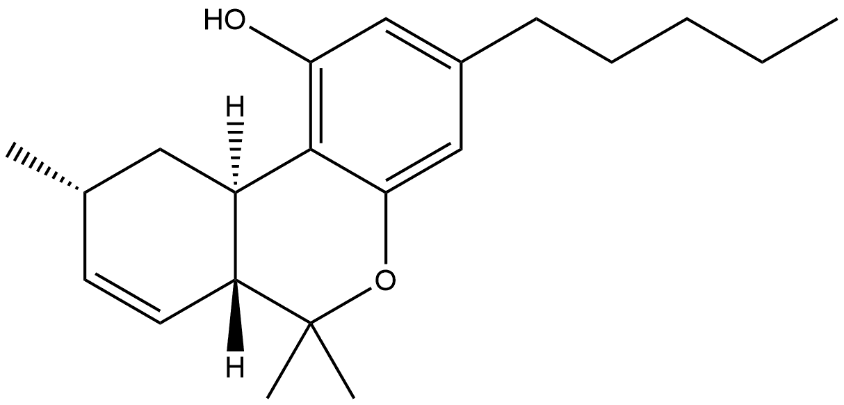 6H-Dibenzo[b,d]pyran-1-ol, 6a,9,10,10a-tetrahydro-6,6,9-trimethyl-3-pentyl-, [6aR-(6aα,9β,10aβ)]- (9CI) Structure