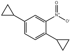 Benzene, 1,4-dicyclopropyl-2-nitro- 구조식 이미지