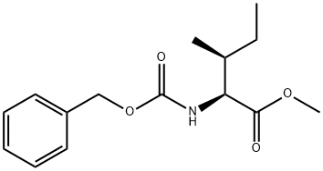 L-Isoleucine, N-[(phenylmethoxy)carbonyl]-, methyl ester Structure