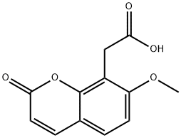 2-(7-Methoxy-2-oxo-2H-chromen-8-yl)acetic acid 구조식 이미지