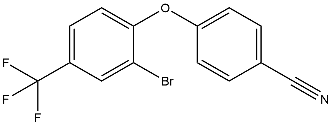 4-[2-Bromo-4-(trifluoromethyl)phenoxy]benzonitrile Structure