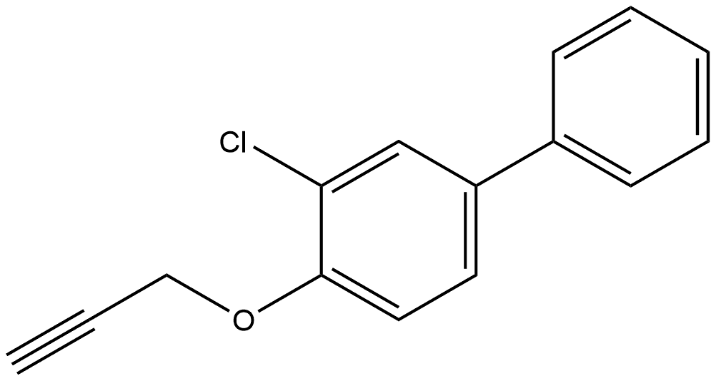 3-Chloro-4-(2-propyn-1-yloxy)-1,1'-biphenyl Structure