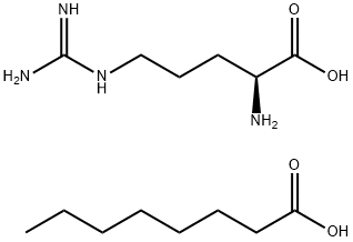 L-Arginine, monooctanoate Structure