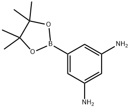 1,3-Benzenediamine, 5-(4,4,5,5-tetramethyl-1,3,2-dioxaborolan-2-yl)- Structure