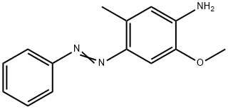 Benzenamine, 2-methoxy-5-methyl-4-(2-phenyldiazenyl)- Structure