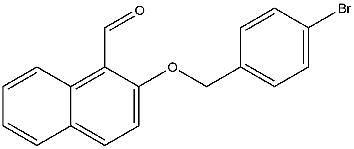 2-[(4-Bromophenyl)methoxy]-1-naphthalenecarboxaldehyde Structure