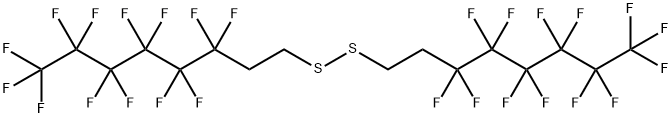 Disulfide, bis(3,3,4,4,5,5,6,6,7,7,8,8,8-tridecafluorooctyl) 구조식 이미지