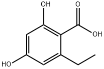 2,4-Dihydroxy-6-aethyl-benzoesaeure Structure