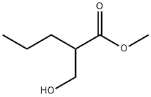 Pentanoic acid, 2-(hydroxymethyl)-, methyl ester Structure