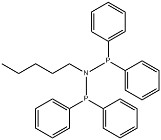 Phosphinous amide, N-(diphenylphosphino)-N-pentyl-P,P-diphenyl- Structure