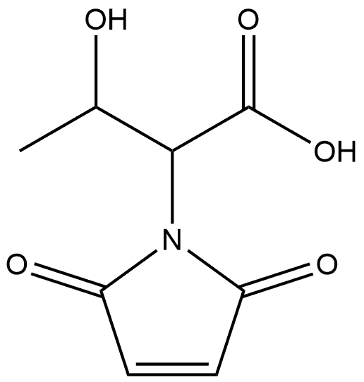 1H-Pyrrole-1-acetic acid, 2,5-dihydro-α-(1-hydroxyethyl)-2,5-dioxo 구조식 이미지