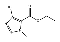 1H-1,2,3-Triazole-5-carboxylic acid, 4-hydroxy-1-methyl-, ethyl ester Structure