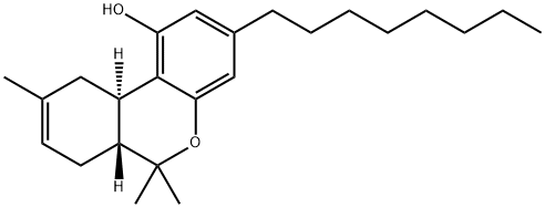 6H-Dibenzo[b,d]pyran-1-ol, 6a,7,10,10a-tetrahydro-6,6,9-trimethyl-3-octyl-, (6aR,10aR)- Structure