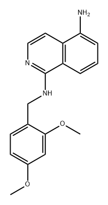 1,5-Isoquinolinediamine, N1-[(2,4-dimethoxyphenyl)methyl]- Structure