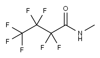 Butanamide, 2,2,3,3,4,4,4-heptafluoro-N-methyl- Structure