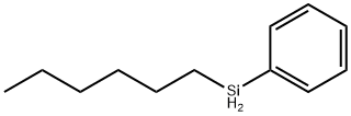 Benzene, (hexylsilyl)- Structure