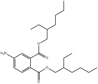 1,2-BENZENEDICARBOXYLIC ACID, 4-AMINO-, BIS(2-ETHYLHEXYL) Structure