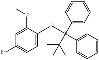 Benzene, 4-bromo-1-[[(1,1-dimethylethyl)diphenylsilyl]oxy]-2-methoxy- 구조식 이미지