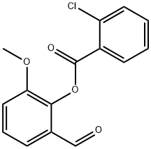 2-Formyl-6-methoxyphenyl 2-chlorobenzoate Structure