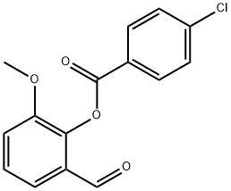 2-Formyl-6-methoxyphenyl 4-chlorobenzoate Structure