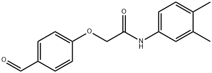 N-(3,4-Dimethylphenyl)-2-(4-formylphenoxy)acetamide Structure