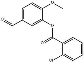 5-Formyl-2-methoxyphenyl 2-chlorobenzoate Structure