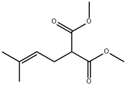 Propanedioic acid, 2-(3-methyl-2-buten-1-yl)-, 1,3-dimethyl ester Structure