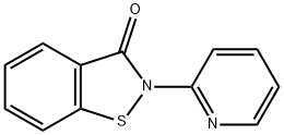 1,2-Benzisothiazol-3(2H)-one, 2-(2-pyridinyl)- 구조식 이미지