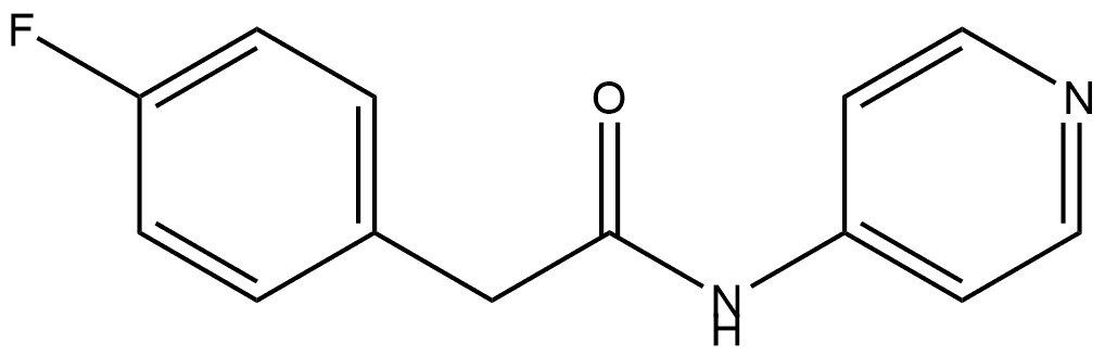 4-Fluoro-N-4-pyridinylbenzeneacetamide Structure