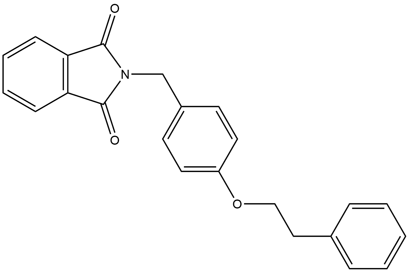 2-[[4-(2-Phenylethoxy)phenyl]methyl]-1H-isoindole-1,3(2H)-dione Structure