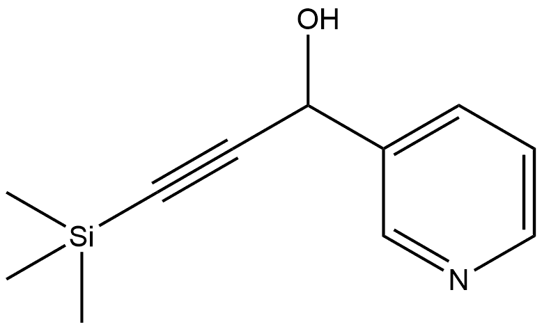 3-Pyridinemethanol, α-[2-(trimethylsilyl)ethynyl]- Structure