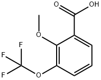 Benzoic acid, 2-methoxy-3-(trifluoromethoxy)- 구조식 이미지