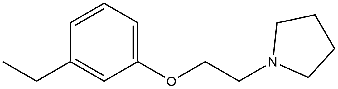 Pyrrolidine, 1-[2-(3-ethylphenoxy)ethyl]- Structure