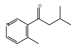 1-Butanone, 3-methyl-1-(4-methyl-3-pyridinyl)- 구조식 이미지