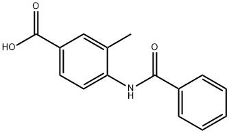 Benzoic acid, 4-(benzoylamino)-3-methyl- 구조식 이미지