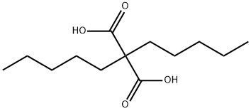 Propanedioic acid, 2,2-dipentyl- Structure