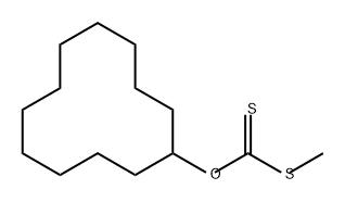 Carbonodithioic acid, O-cyclododecyl S-methyl ester 구조식 이미지