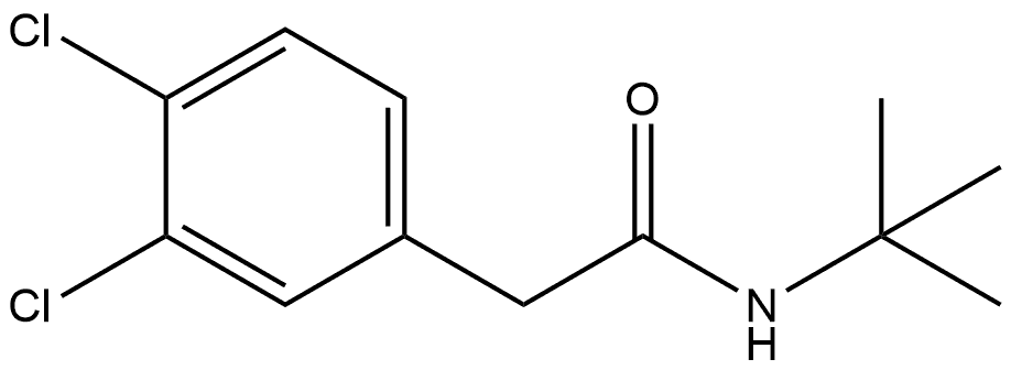 3,4-Dichloro-N-(1,1-dimethylethyl)benzeneacetamide Structure