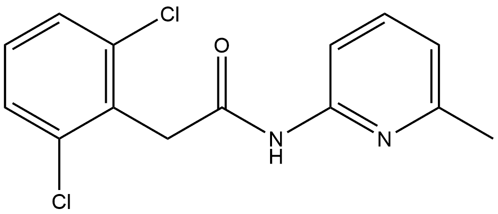 2,6-Dichloro-N-(6-methyl-2-pyridinyl)benzeneacetamide Structure